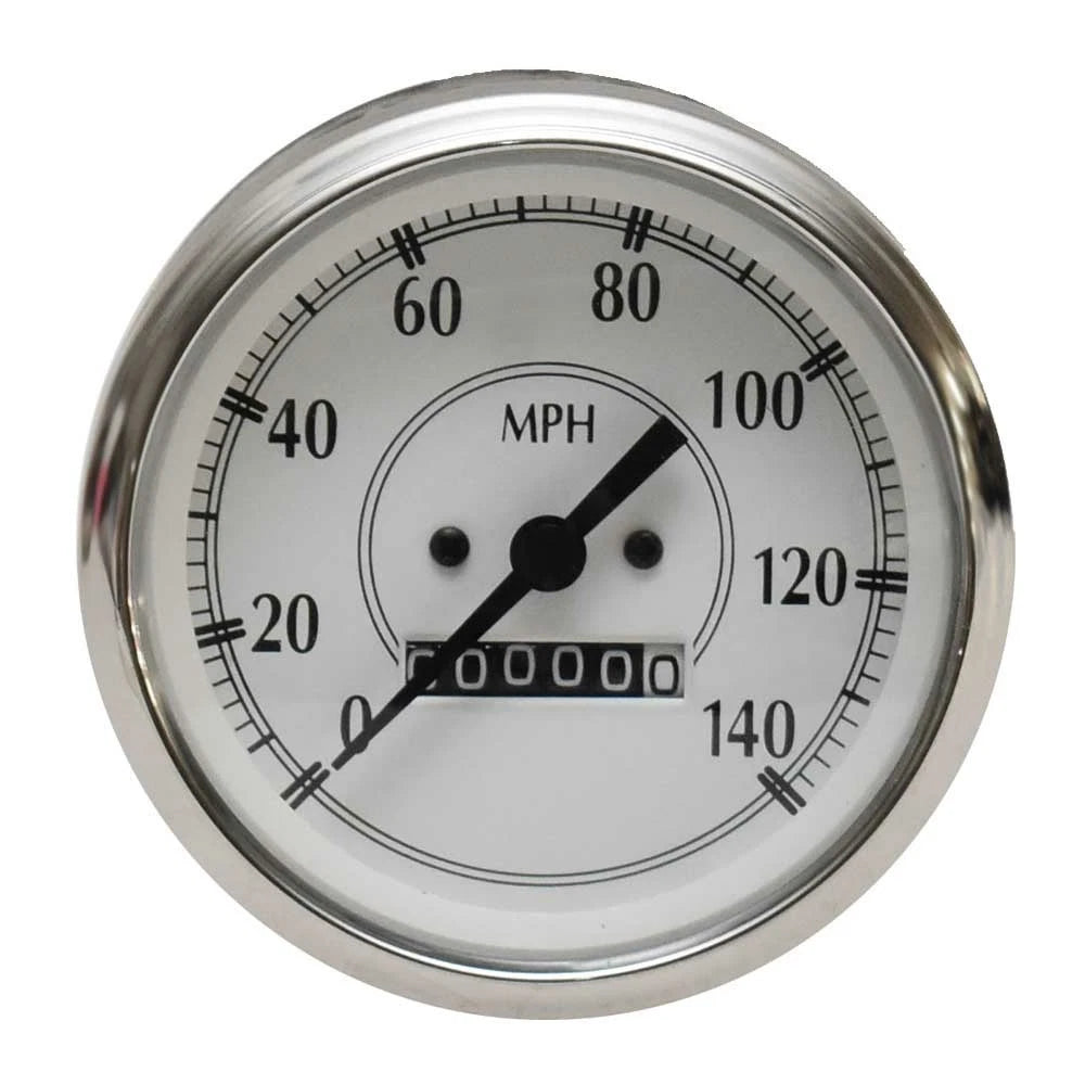 Faria Boat Speedometer - Hour Meter Gauge SE8061A - Newport Silver