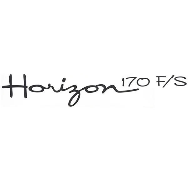Four Winns Boat Decal - Horizon 170 F/S Metallic Pewter Sticker