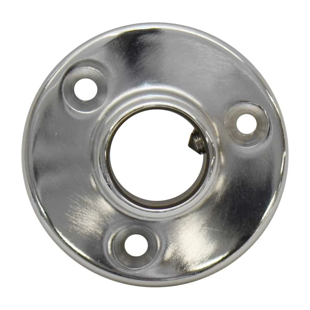 Whitecap Boat Round Flag Pole Base S-1468C - 90° Zamak 7/8 Inch