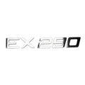 Rinker Boat Raised Decal 2190196 - EX 290 Silver 12 1/2 X 1 3/4 Inch