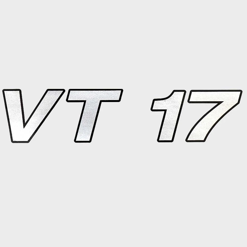 Crestliner Boat Decal 2201976 - VT 17 Silver Black 7 1/4 X 1 5/8 Inch