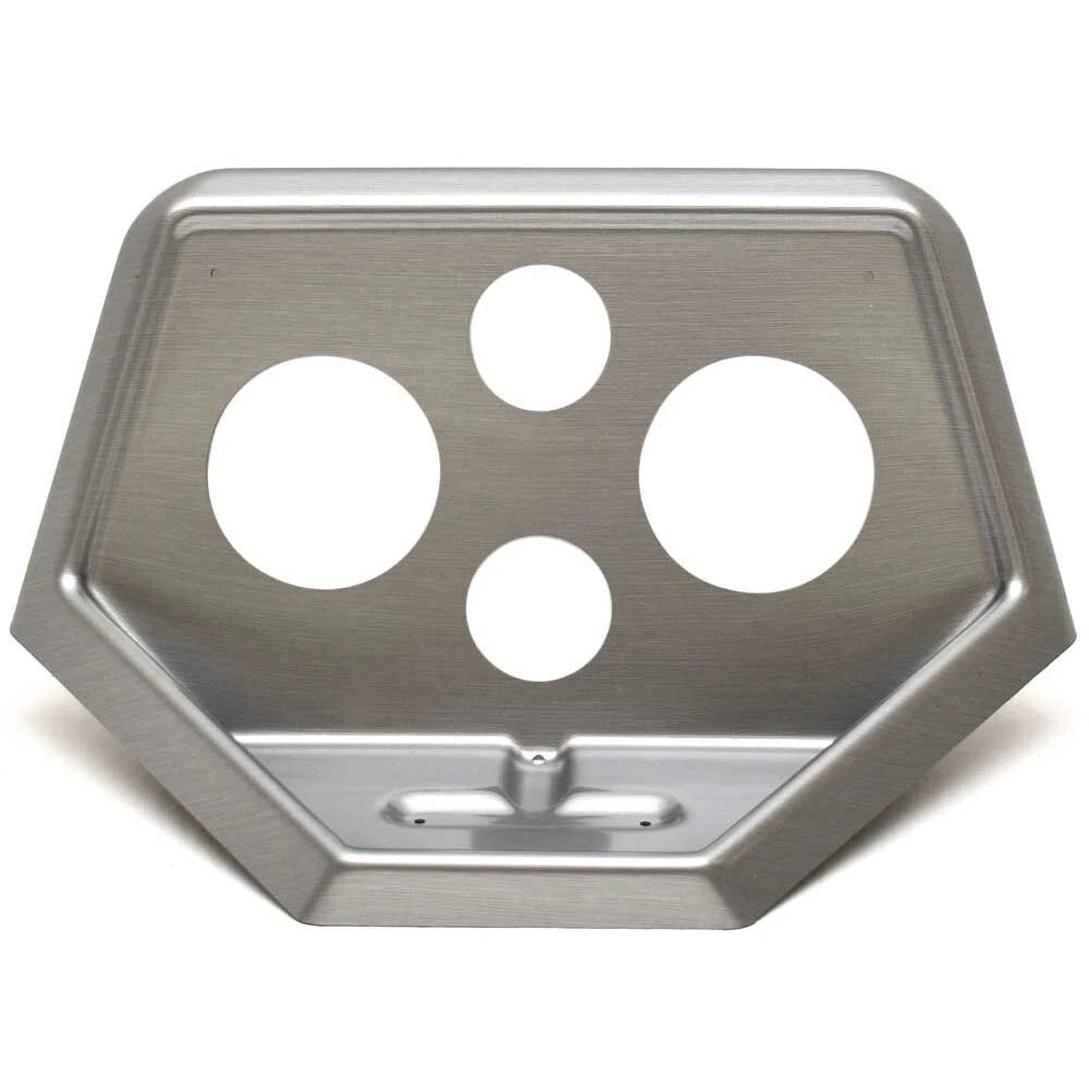 Lund Boat Blank Gauge Panel 2407406 - Tyee Faux Silver Plastic