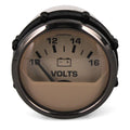 Faria Boat Volt Meter Gauge VP4080A - Pontoon Euro Beige 2 Inch
