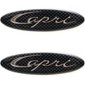 Bayliner Boat Raised Decal Sticker - Capri 3 1/2 Inch Silver (pair)