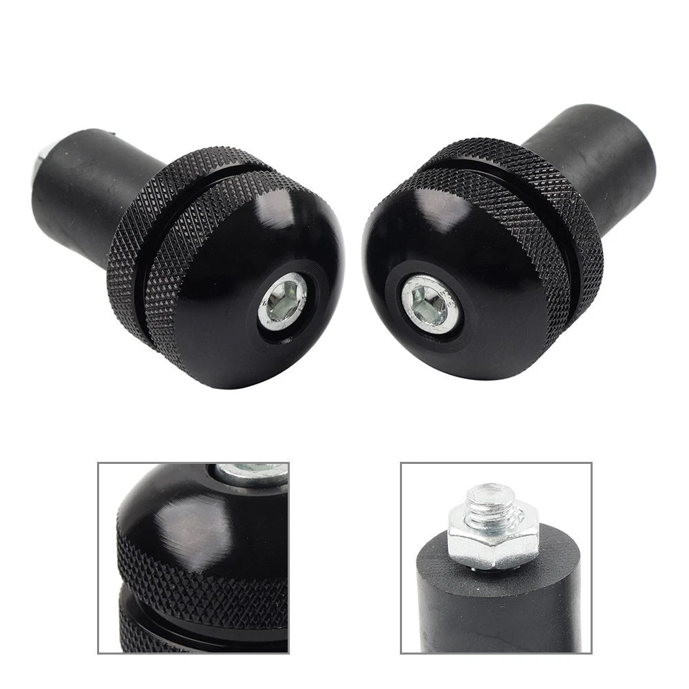 Universal 7/8 Motorcycle Handlebar Grips Bar End Cap Plug Slider US