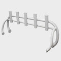 Lowe Boat Rod Holder - Rocket Launcher White 5 Pole 51 3/8 Inch