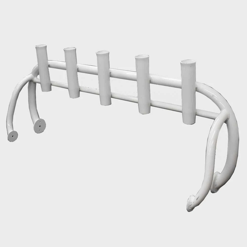 Lowe Boat Rod Holder - Rocket Launcher White 5 Pole 51 3/8 Inch