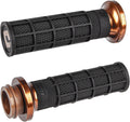 ODI Lock on Hart Luck Full Waffle V-Twin Grips Black/Bronze for 2000-2024 Harley