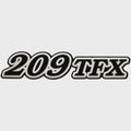 Yar-Craft Boat Raised Model Decal Sticker LH7113 - 209 TFX Black