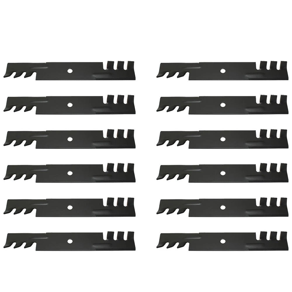 (12) Toothed Mulching Blade Fits Bad Boy 48" 50" Cut Lawn Mower Decks