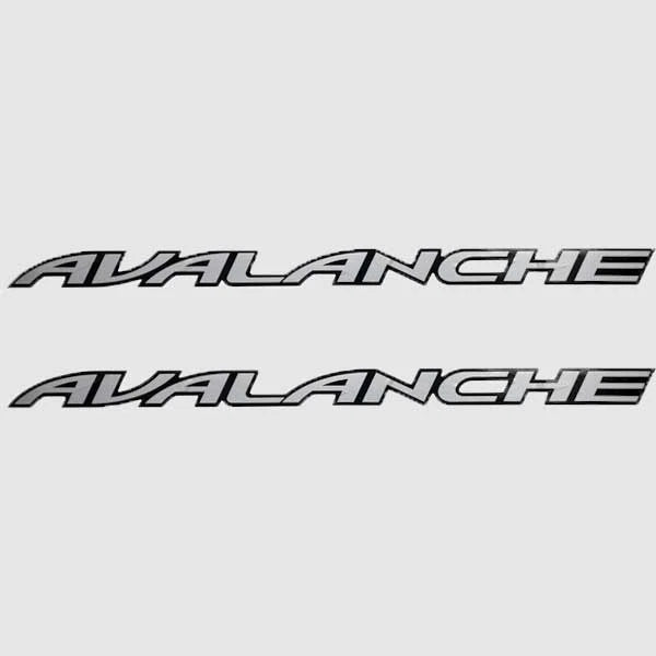 Tracker Boat Decals 88451 - Avalanche Silver Black (pair)