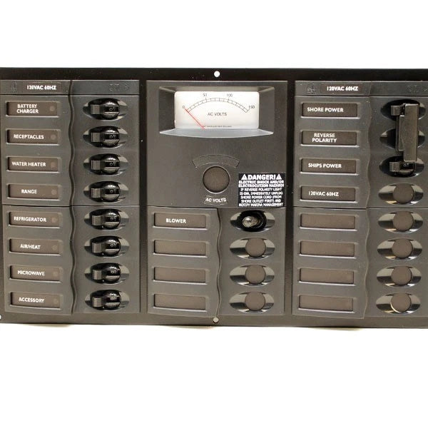 BEP Boat Breaker Panel Marine - 120VAC 60Hz 13 7/8 Inch Deluxe