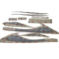 Four Winns Boat Graphic Decal Set 055-3498 - Ski & Fish 12 Piece