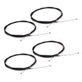 (pack of 4) Throttle Control Cable, 100", Barrel & Ball Ends for Go Cart & ATV