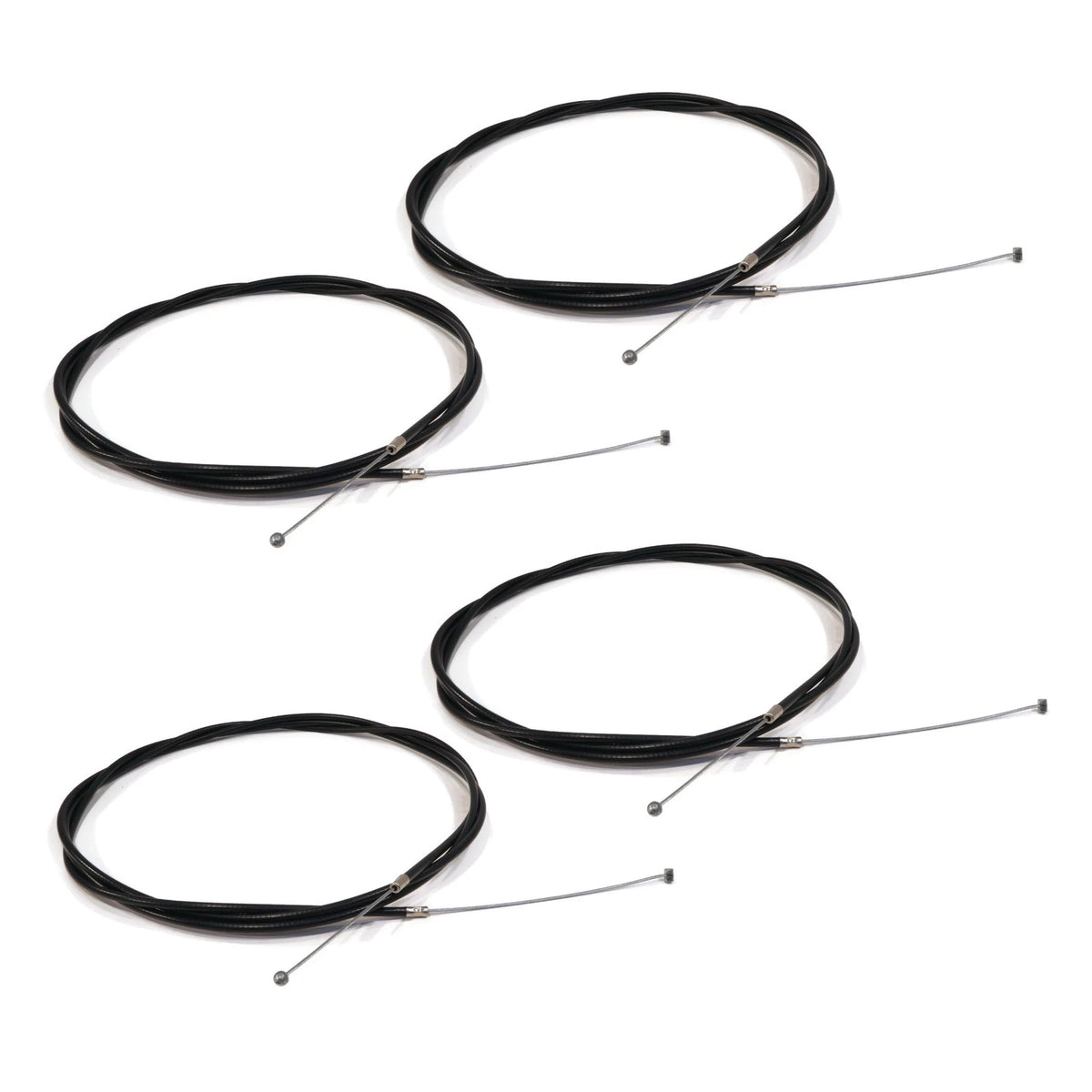 (pack of 4) Throttle Control Cable, 100", Barrel & Ball Ends for Go Cart & ATV