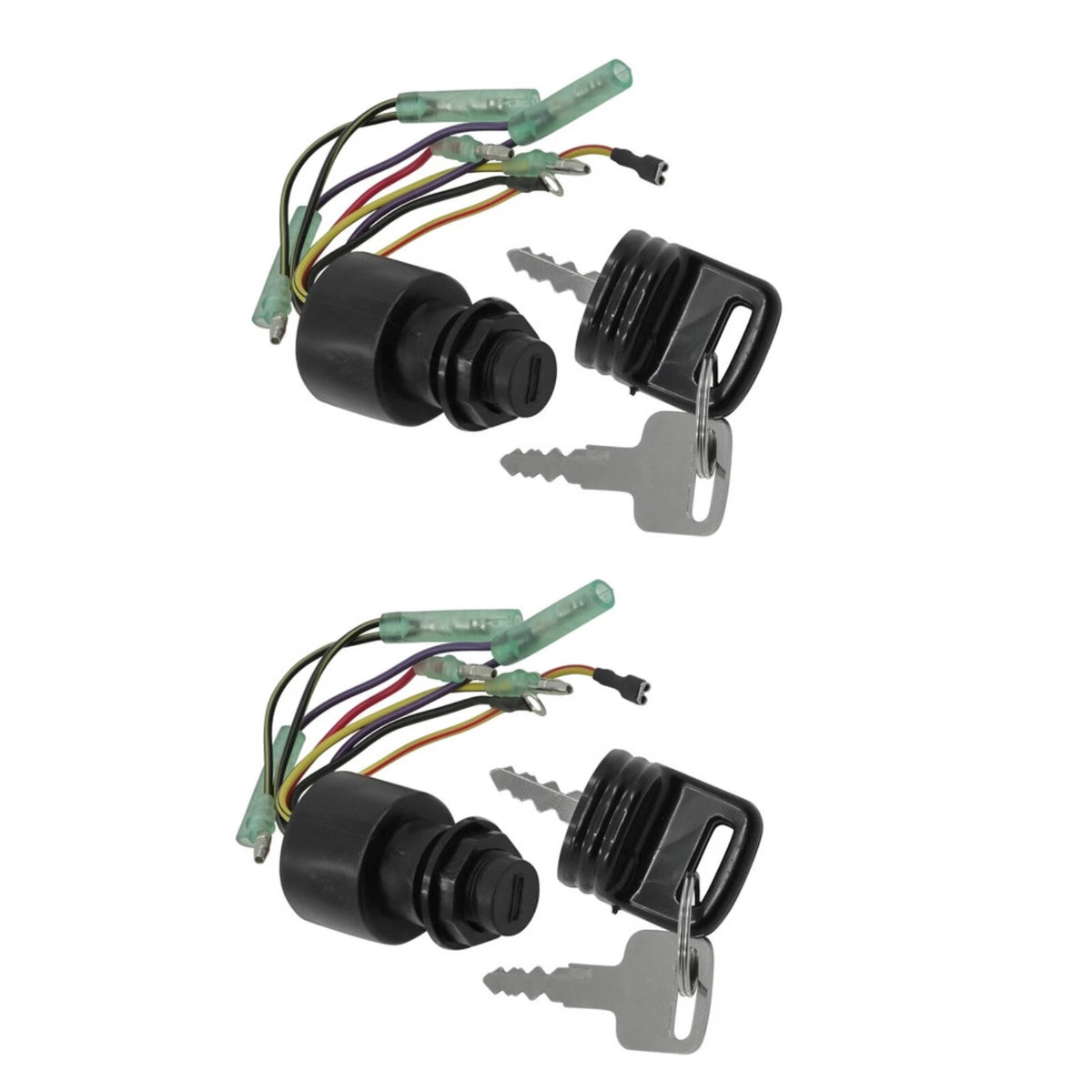 2X Ignition Key Switch Mercury Outboard Remote Control Box 87-17009A2 87-17009A5