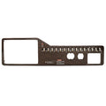 Sea Ray Boat Switch Panel 2198701 - 350 DA Woodgrain Aluminum