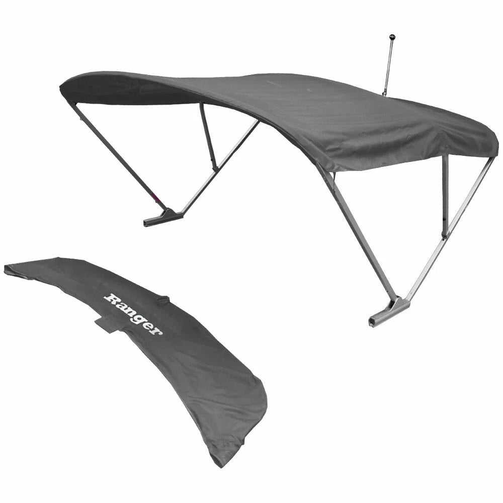 Ranger Pontoon Boat Power Bimini Top 362153 - Charcoal 102-104 Inch
