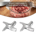 2Pcs Stainless Steel Meat Grinder Parts Mincer Replacements for Moulinex Tools