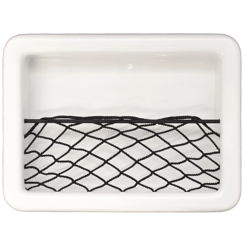 Blue Wave Boat Storage Pocket Panel 24300138 - White Plastic with Net