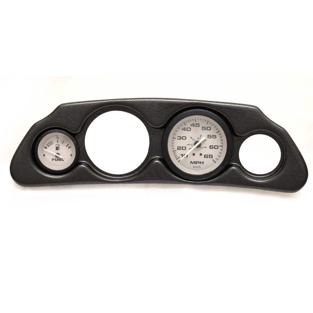 Lund Boat Gauge Panel 2241510 - 15 1/2 X 4 3/4 Inch Wavy Charcoal