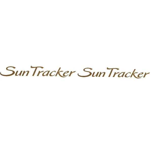 Tracker Boat Brand Logo Decal 157642 - Sun Tracker 11 1/4 X 2 Inch Gold (pair)