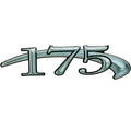 Larson Boat Raised Decal 8636-7868 - 175 Blue Black 5 5/8 Inch