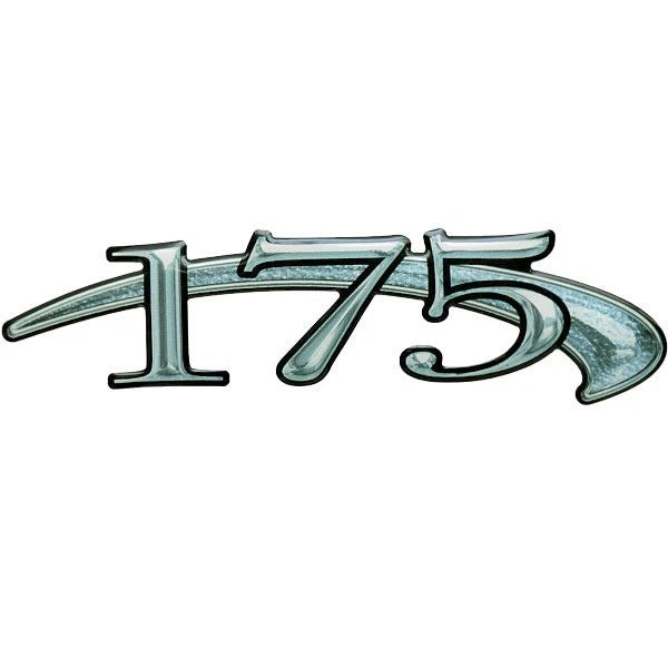 Larson Boat Raised Decal 8636-7868 - 175 Blue Black 5 5/8 Inch