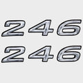 Rinker Boat Number Decals - 246 Captiva 10 1/2 X 2 1/8 Inch (pair)