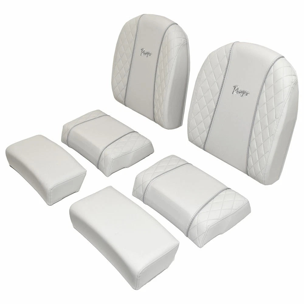 Ranger Boat Leaning Post Seat Cushions - 2360 - 2510 Bay White