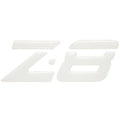 Nitro Boat Raised Emblem Decal 147551 - Z-8 White 4 7/8 X 1 5/8
