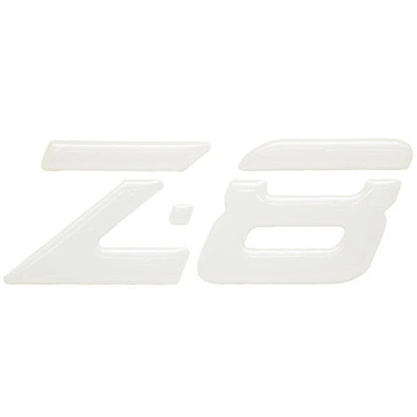 Nitro Boat Raised Emblem Decal 147551 - Z-8 White 4 7/8 X 1 5/8