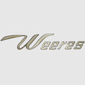Weeres Pontoon Boat Raised Decal 138757 - Silver Logo Sticker