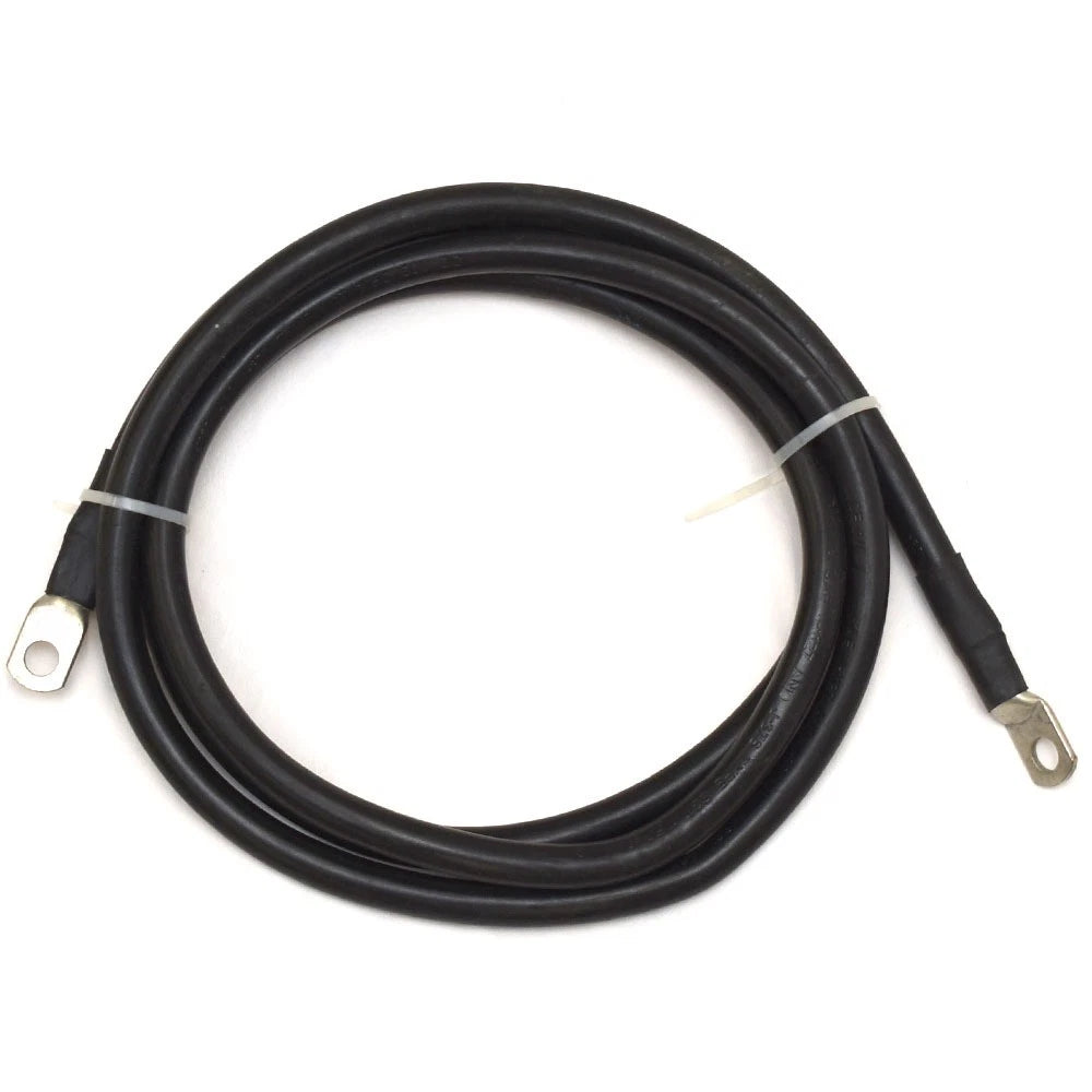Boat Battery Cable - Black 1/0 AWG Gauge Marine Wire 7 FT