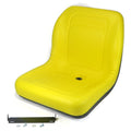 Yellow HIGH BACK SEAT with Pivot Rod Bracket for John Deere 655 755 756 855