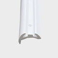 Taco Metals Boat Rub Rail V21-9677 - 2 X 1 Inch Rigid White (20 FT)