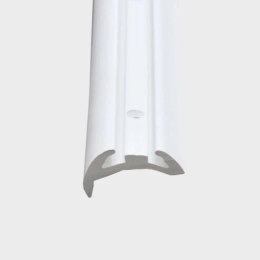 Taco Metals Boat Rub Rail V21-9677 - 2 X 1 Inch Rigid White (20 FT)