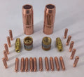 Complete Welding Gas Accessory Kit for Hobart MIG M25 M40 with Contact Tips