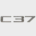Carver Boat Raised Emblem Decal 8150651 - C37 Silver Sticker