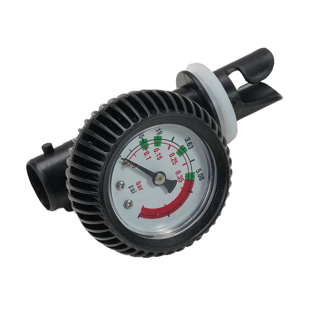 Sturdy Barometer Gauge with HR Valve and Pump Hose Adapters Ready for Adventure