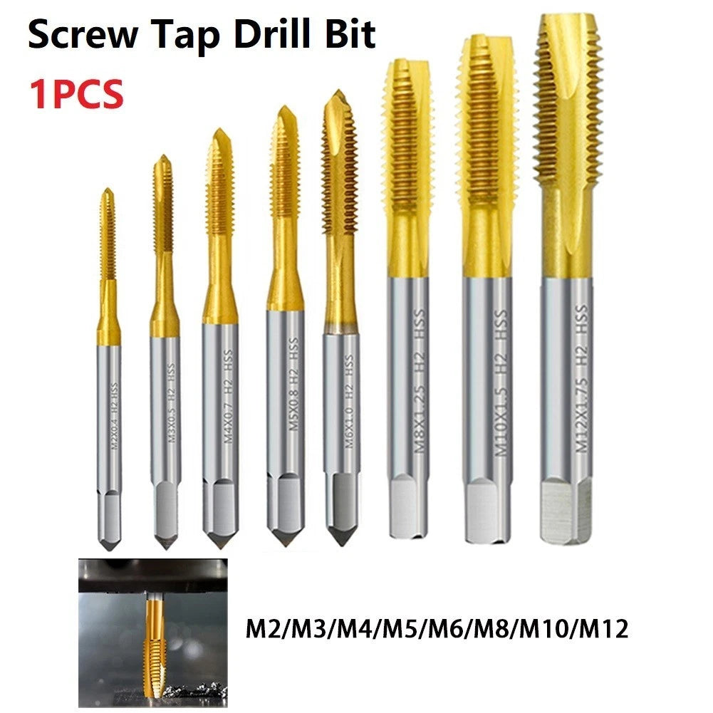 Composite Drill Screw Tap Bit M2-Metric Screw Tap Thread Tap Drill Bit