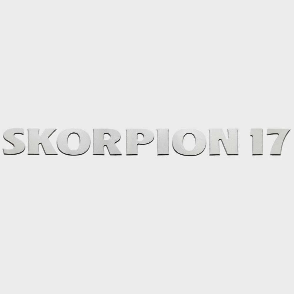 Lowe Boat Model Decal 2313682 - Skorpion 17 Metallic Silver Sticker