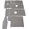 Striper Boat Snap-In Carpet Mats - 230 Dual Console Silver (8 Piece)