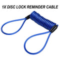 1pcs Disc Lock Reminder Cable Helmet Motorcycle Disc Brake Lock 120cm Cable Coil