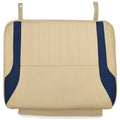 G3 Bay 20 Boat Seat Cushion 73523267 - Khaki - Blue with Track