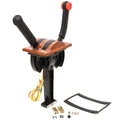 Uflex Boat Throttle Control B204L - Two Lever Top Mount Faux Burl