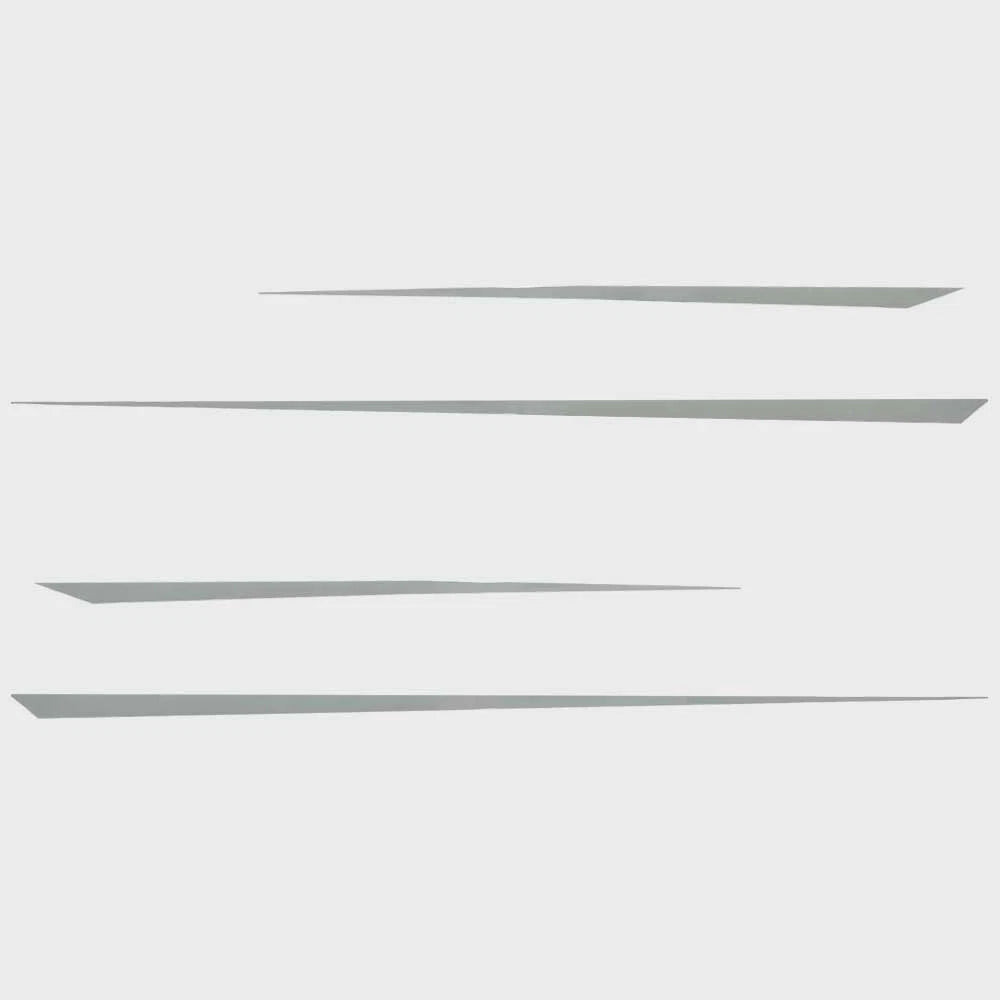 Chaparral Boat Deck Decals 14.02620 - Alloy Gray Stickers (4 Pc)