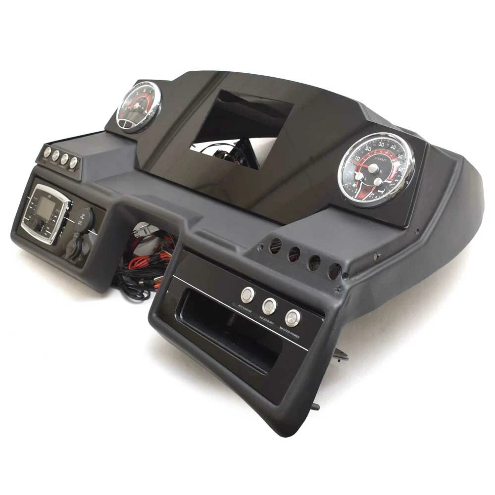 Godfrey Pontoon Boat Dash Shroud Panel 449326 - Digital Black Plastic