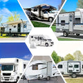210D Waterproof RV Cover Dustproof UV Protection for Camping Large Vehicles