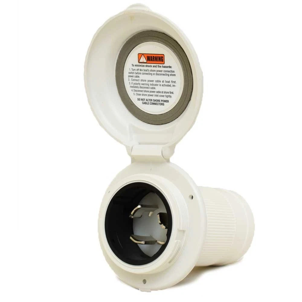 Marinco Boat Inlet Plug 6343EL-BX - 30A 220V